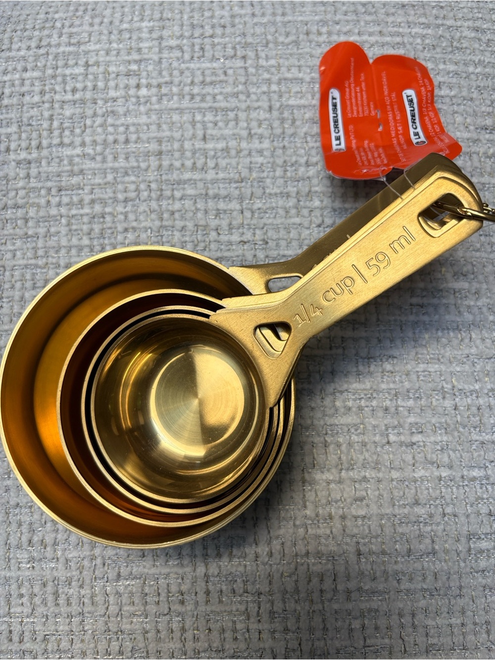 Le Creuset Gold Measuring Cup Set - 4 Piece (Stainless Steel)